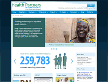 Tablet Screenshot of healthpartners-int.co.uk
